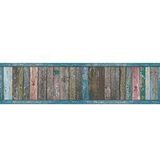 SLOOPHOUT BEHANGRAND | Industrieel - blauw bruin meerkleurig - A.S. Création Only Borders 11