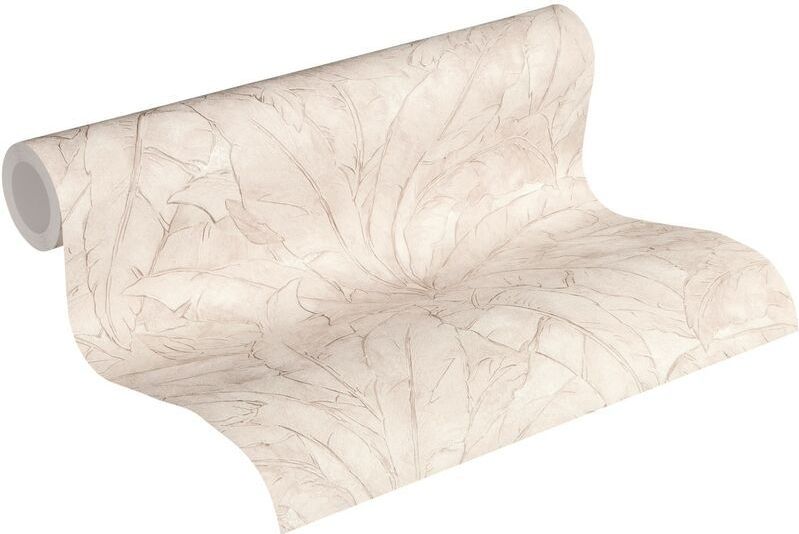 BLADEREN BEHANGs-sChique botanisch - beige crème - A.S. Création Metropolitan Stories