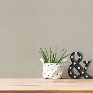 UNI BEHANG | Basic - Grijs Beige - Living Walls Drawn Into Nature