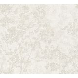TAKKEN EN STRUIKEN BEHANG | Botanisch beige creme grijs taupe A.S. Création New Walls "Livingwalls