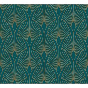 Livingwalls - New Walls - Vliesbehang - Blauw - 10 Meter Lang - 0,53 Meter Breed