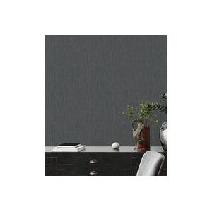 Architects Paper - Effen Zwart - Vliesbehang - Licht Glinsterend - 10,05 x 0,53 m