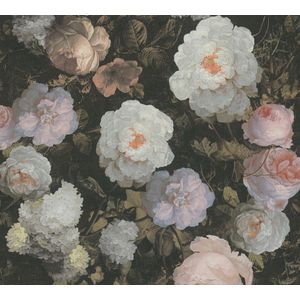 GROTE BLOEMEN BEHANG | Botanisch - roze groen wit - A.S. Création History of Art
