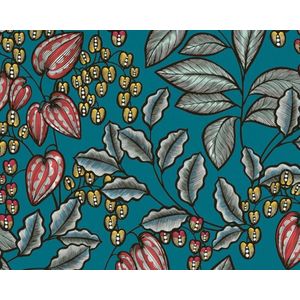 Floraalbehang Floral Impression Vliesbehang 10.05 m x 0.53 m Blauw Geel Rood Gemaakt in duitsland Architects Paper 377542 37754-2