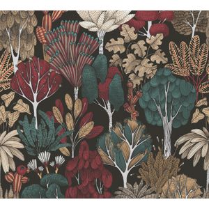 Floral Impression - Zwart - Grafisch - 377576 | 4051315466780 | Behang