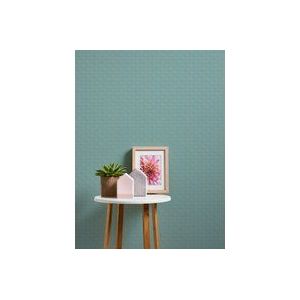 GLITTER WAAIER BEHANG | Art Deco - turquoise goud - A.S. Création Trendwall 2