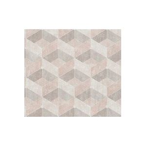 GEOMETRISCH BEHANG | 3D - beige crème oudroze - A.S. Création Titanium 3