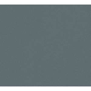 A.S. Création PVC-vrij behang stoflook blauw - Natural Living 386661 - vliesbehang effen - 10,05x0,53m Made in Germany