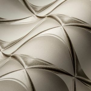 GRAFISCH 3D BEHANG | Optische Illusie - grijs wit - A.S. Création My Home My Spa