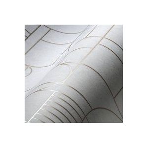 ART DECO TEGEL BEHANG | Gemarmerd Design - wit goud licht grijs - A.S. Création My Home My Spa