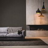 A.S. Création - My Home My Spa - Vliesbehang - Zwart Goud - Metallic Linnenstructuur