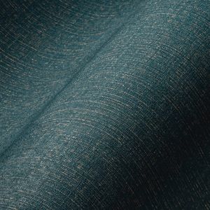 TEXTIELLOOK BEHANG | Metallic Linnenstructuur - oceaanblauw goud - A.S. Création My Home My Spa