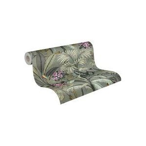 A.S.Création - PintWalls - Vintage Jungle-Behang - Groen - Vliesbehang - 10,05m x 0,53m