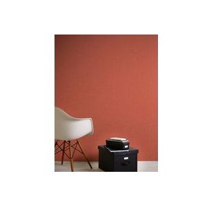 LINNENLOOK BEHANG | Uni - oranje roze rood - A.S. Création Nara