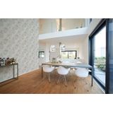 Grafische behang zilver wit - Livingwalls Premium Wall 2 389763 - vliesbehang - 10,05 m x 0,53 m Made in Germany