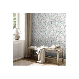 A.S. Création - Attractive 2 - Bloemen Vliesbehang - Wit Roze Blauw Grijs - 10,05 m x 0,53 m