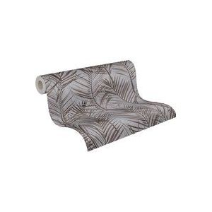 Behang Floral Grey Brown - A.S. Création Attractive 2 390384 - grassen vliesbehang - 10,05 m x 0,53 m Made in Germany