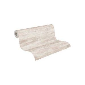 A.S. Création - Attractive - Vliesbehang - Wit Beige - Moderne Golfpatroon