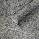 A.S. Création - Metropolitan Stories - Vliesbehang - Zwart Goud Zilver Grijs Metallic - 10.05m x 53cm