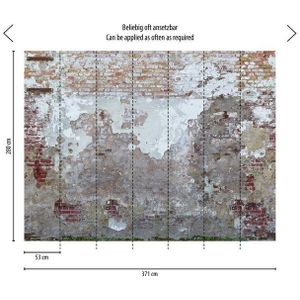 The Wall II - Grijs - Stenen Muur - 392261 | 4051315602423 | Behang