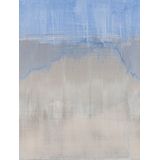 The Wall II - Blauw - Aquarel - Vliesbehang - Wasbestendig - Lichtbestendig