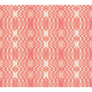 Retro behang jaren 70 - behang vintage grafisch rood crème wit roze - A.S. Création vliesbehang Retro Chic 395344-8,50 m x 0,53 m - Made in Germany