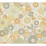Vliesbehang - Retro Design - Multikleur - 8,50m x 0,53m