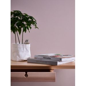 A.S. Création Behang roze oudroze - wandbehang 395477 - hoogwaardig effen vliesbehang voor slaapkamer - 10,05 m x 0,53 m - Made in Germany