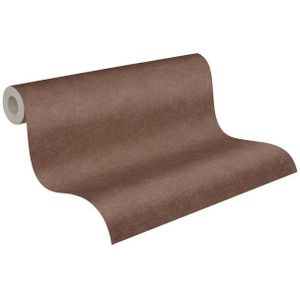 STRUCTUUR BEHANG | Uni - Bruin Rood - Living Walls Smart Surfaces