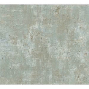 METALLIC BEHANG | Industrieel - Brons Blauw Grijs Groen - Livingwalls Stories of Life