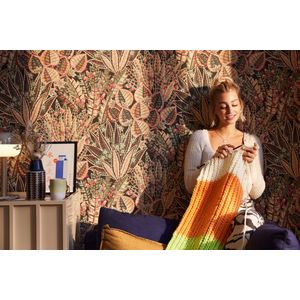 A.S. Création - STORIES OF LIFE - Vliesbehang - Natuurlijke Bloemendesigns - Betonlook