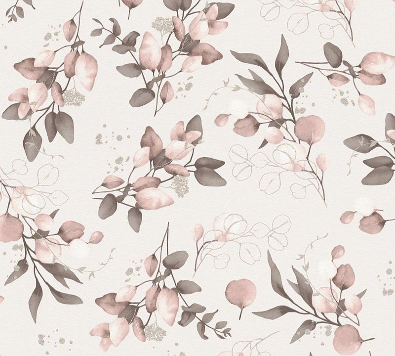 A.S. Creation - Pure Elegance - Vliesbehang - Beige Groen - 10.05 Meter