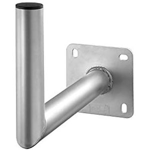 Goobay - Muurbeugel - Zilver - Voor Satellietschotel - Muurafstand 45 cm - Diameter 50 mm