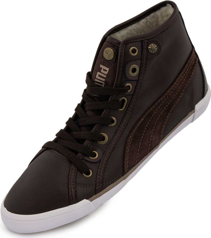 Puma - Corsica - Dames Sportschoenen - Leer - Zwart - Met Grip