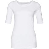 Bikini - Effen - Jersey - Ronde Hals - Halve Mouw - Slanke Pasvorm