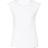 Marc Cain - Basic Shirt - Wit - Dames - Met Wijde Halslijn