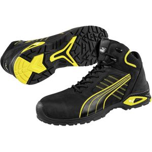 Puma Veiligheidslaars | maat 42 zwart/geel | S3 SRC EN ISO 20345 | nubuckleer | 1 stuk - 63.224.0-42 63.224.0-42