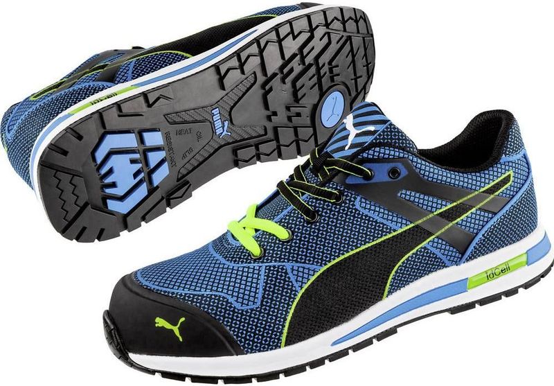 Blaze - Knit - Lage Veterschoenen - Zwart - Textiel