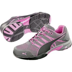 PUMA® Damen S1 Sicherheitsschuhe "CELERITY KNIT PINK" MISS SAFETY grau Größe 37