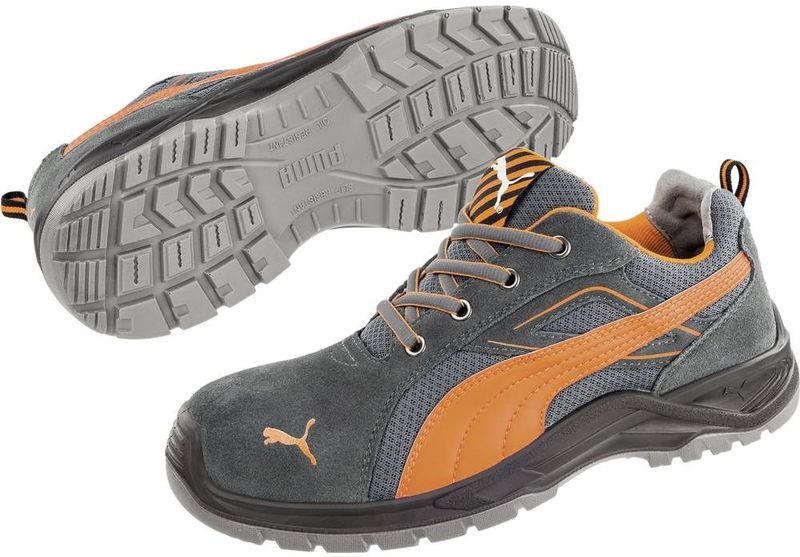 Puma - Omni Flash S1P - Werkschoen - Zwart - Suède - Stalen Neus