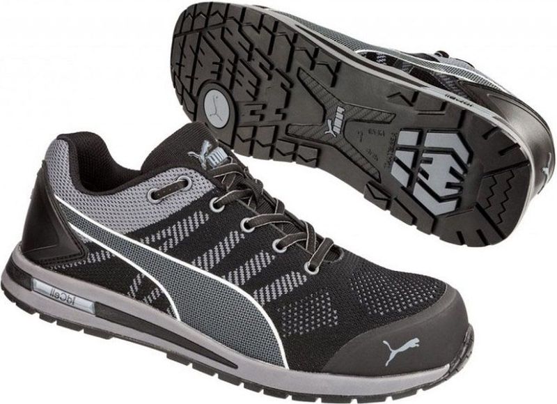 Puma - Safety Elevate S1 - Veiligheidssneakers - Zwart - Geweven SAFETY KNIT