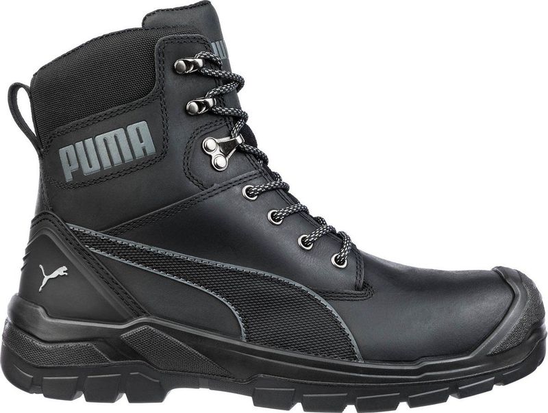 Puma - Safety Conquest - Hoge Veiligheidslaars - Zwart - Geolied Volnerfleer