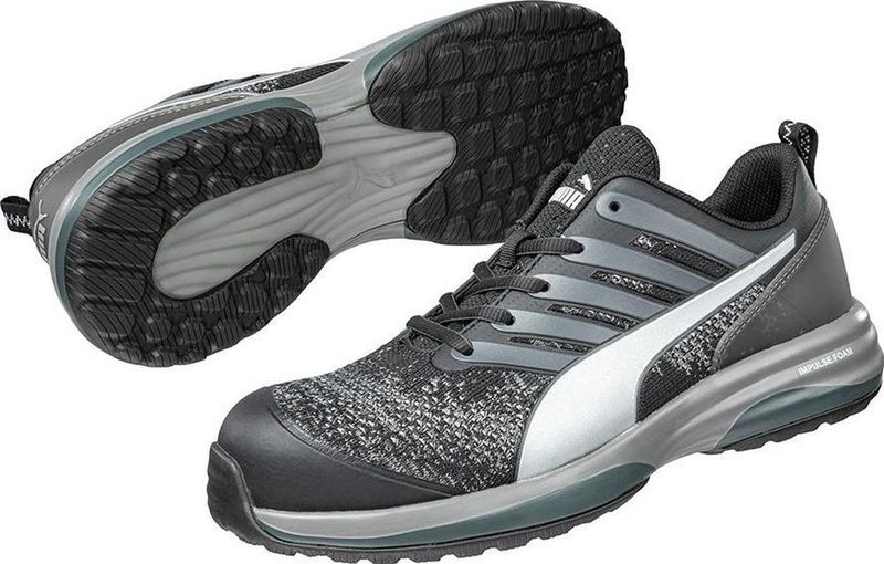Puma - Charge Black Low - Werkschoenen - Ademend Textiel - Veiligheidsneus - ESD HRO