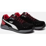 Puma - Airtwist - Werkschoenen - Black Red - Suede Leer - S3 SRC HRO ESD
