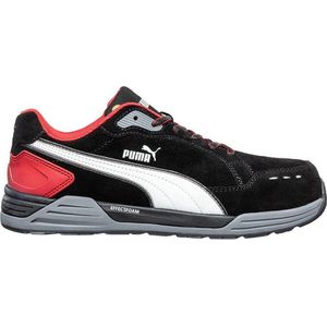 Puma - Airtwist - Werkschoenen - Black Red - Suede Leer - S3 SRC HRO ESD