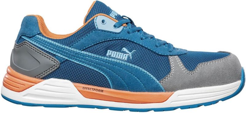 Puma - Frontside Laag S1P - Werkschoenen - Blauw - Microfiber
