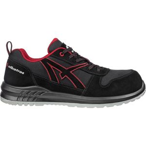 Albatros - clifton low src 648700210000043 Sicherheitsschuh S3 Schuhgröße (eu): 43 Schwarz, Rot 1 Paa