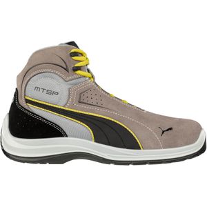 Puma - Touring S3 Werkschoen - Steen - Hydrofoob Veloursleer - Ademend Voeringmateriaal