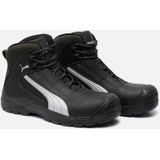Puma - Conquest S3 Veiligheidsschoen - Halfhoog - Zwart - Geolied Volnerfleder