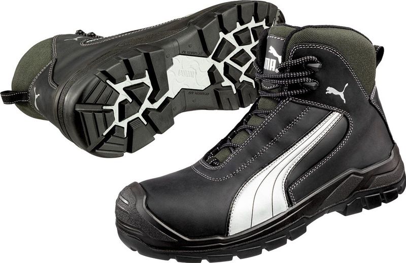Puma - Conquest S3 Veiligheidsschoen - Halfhoog - Zwart - Geolied Volnerfleder